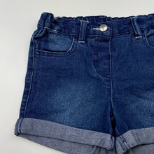 Load image into Gallery viewer, Girls Anko, blue stretch denim shorts, adjustable, GUC, size 5,  