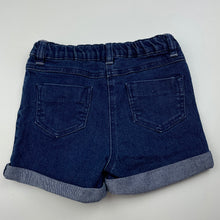 Load image into Gallery viewer, Girls Anko, blue stretch denim shorts, adjustable, GUC, size 5,  