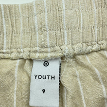 Load image into Gallery viewer, Girls Target, linen / viscose shorts, elasticated, EUC, size 9,  