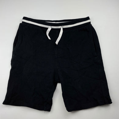 Boys Anko, black cotton casual shorts, elasticated, EUC, size 12,  