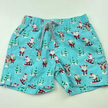 Load image into Gallery viewer, Boys Tilt, Christmas lightweight board shorts, elasticated, GUC, size 4,  
