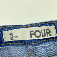 Load image into Gallery viewer, Boys Cotton On, blue denim shorts, adjustable, FUC, size 4,  