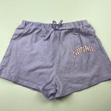 Load image into Gallery viewer, Girls SHEIN, purple casual shorts, elasticated, EUC, size 8,  
