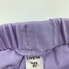 Load image into Gallery viewer, Girls SHEIN, purple casual shorts, elasticated, EUC, size 8,  