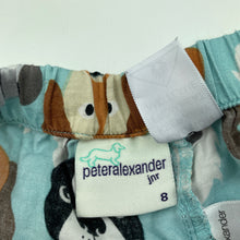 Load image into Gallery viewer, Boys Peter Alexander, lightweight cotton pyjama shorts, dogs, GUC, size 8,  
