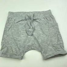 Load image into Gallery viewer, unisex Dymples, grey marle shorts, elasticated, GUC, size 2,  