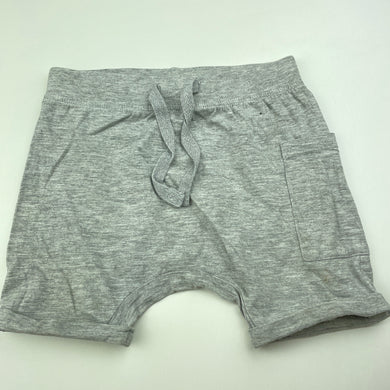 unisex Dymples, grey marle shorts, elasticated, GUC, size 2,  