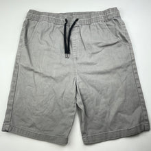 Load image into Gallery viewer, Boys Clothing &amp; Co, grey stretch cotton shorts, elasticated, GUC, size 16,  
