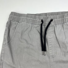 Load image into Gallery viewer, Boys Clothing &amp; Co, grey stretch cotton shorts, elasticated, GUC, size 16,  
