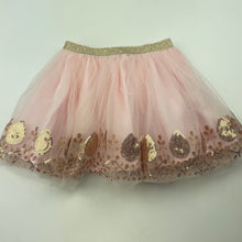 Load image into Gallery viewer, Girls Cotton On, Little Princess lined tulle &amp; sequin skirt, elasticated, EUC, size 1-2,  
