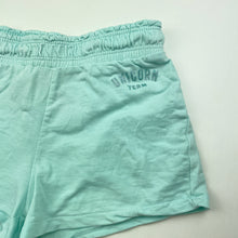 Load image into Gallery viewer, Girls H&amp;M, blue cotton shorts, elasticated, EUC, size 8,  