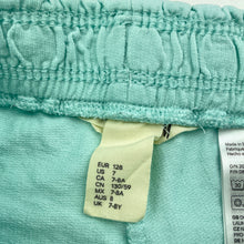 Load image into Gallery viewer, Girls H&amp;M, blue cotton shorts, elasticated, EUC, size 8,  