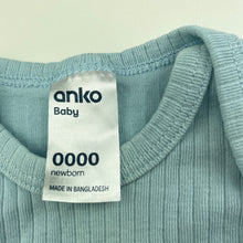 Load image into Gallery viewer, unisex Anko, ribbed cotton singletsuit / romper, FUC, size 0000,  