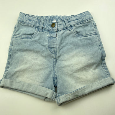 Girls Anko, blue stretch denim shorts, adjustable, FUC, size 6,  