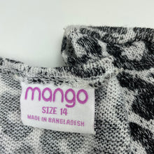 Load image into Gallery viewer, Girls Mango, lightweight stretchy cardigan / top, L: 60cm, GUC, size 14,  
