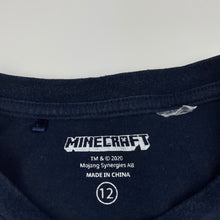 Load image into Gallery viewer, Boys Mojang, Minecraft cotton pyjama t-shirt / top, GUC, size 12,  