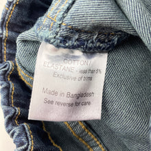 Load image into Gallery viewer, Girls L&amp;D, dark stretch denim pants, elasticated, Inside leg: 55cm, EUC, size 7,  