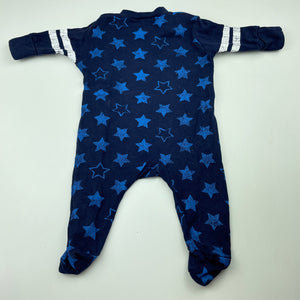 Boys Dymples, navy cotton coverall / romper, GUC, size 000,  