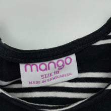 Load image into Gallery viewer, Girls Mango, black &amp; white cropped top, GUC, size 10,  