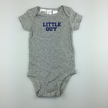 Load image into Gallery viewer, Boys Carter&#39;s, grey soft cotton romper / bodysuit, EUC, size 000