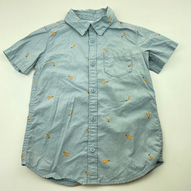 Boys Anko, cotton short sleeve shirt, bananas, GUC, size 4,  