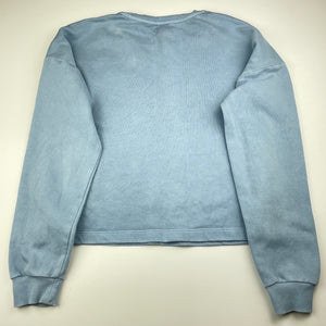 Girls Target, blue fleece lined sweater, mark lower front, FUC, size 14,  