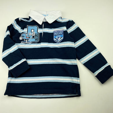 unisex NSWRL, State of Origin NSW Blues cotton jersey / top, EUC, size 3,  