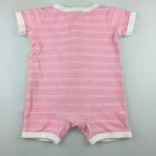 Load image into Gallery viewer, Girls Marquise, cotton stripe romper / playsuit, EUC, size 000