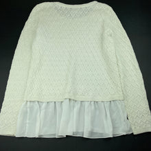 Load image into Gallery viewer, Girls Target, cream knitted sweater / jumper, EUC, size 14,  