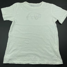 Load image into Gallery viewer, Boys Anko, white cotton t-shirt / top, wolf, FUC, size 14,  
