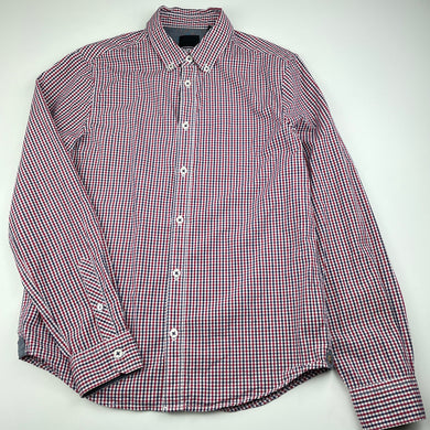 Boys Indie, checked lightweight cotton long sleeve shirt, EUC, size 12,  