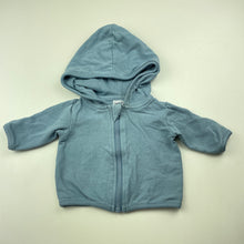Load image into Gallery viewer, Boys Anko, blue cotton zip hoodie sweater / top, FUC, size 0000,  