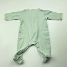 Load image into Gallery viewer, unisex Anko, green cotton zip coverall / romper, EUC, size 00000,  
