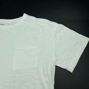 Boys Anko, white cotton t-shirt / top, FUC, size 14,  