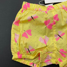 Load image into Gallery viewer, Girls Seed, lightweight cotton shorts, elasticated, butterflies, NEW, size 00,  