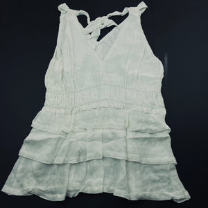 Girls Witchery, white tiered summer top, NEW, size 14,  