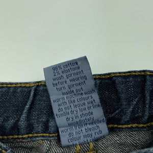 unisex Pumpkin Patch, dark stretch denim jeans, adjustable, GUC, size 1,  