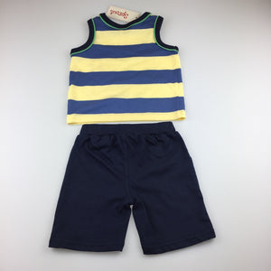 Boys Sprout, cotton tank top / tee & shorts set, NEW, size 1