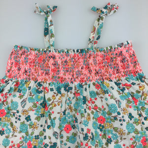 Girls Target, lined fkoral cotton summer dress, GUC, size 0