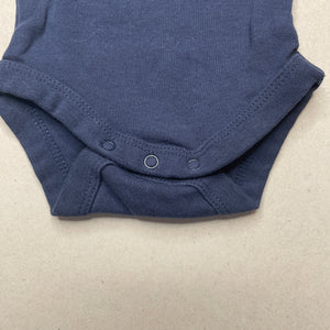 unisex Target, navy soft cotton bodysuit / romper, EUC, size 00000,  
