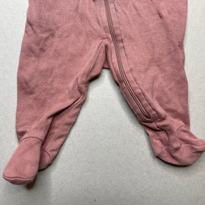 unisex Anko, cotton zip coverall / romper, GUC, size 0000,  
