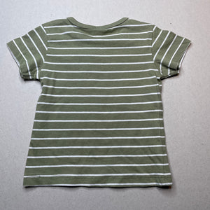 Boys Anko, green cotton t-shirt / top, boat, NEW, size 0,  
