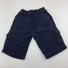 Load image into Gallery viewer, Boys Target, cotton corduroy cargo pants, elasticated, GUC, size 000