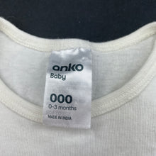 Load image into Gallery viewer, unisex Anko, cotton bodysuit / romper, combi, GUC, size 000,  