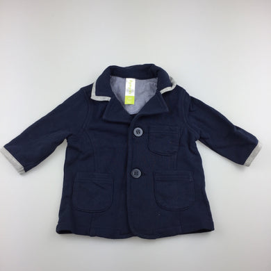 Boys Dymples, navy soft cotton lightweight jacket, GUC, size 00