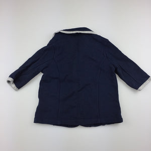 Boys Dymples, navy soft cotton lightweight jacket, GUC, size 00