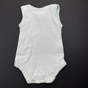 unisex 4 Baby, cotton singletsuit / romper, GUC, size 00000,  