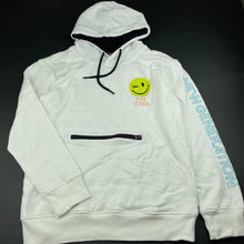 Load image into Gallery viewer, Boys Tilt, white fleece lined hoodie sweater, EUC, size 14,  