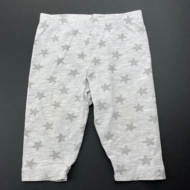 unisex 4 Baby, grey marle leggings / bottoms, GUC, size 000,  