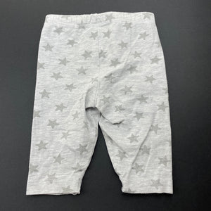 unisex 4 Baby, grey marle leggings / bottoms, GUC, size 000,  